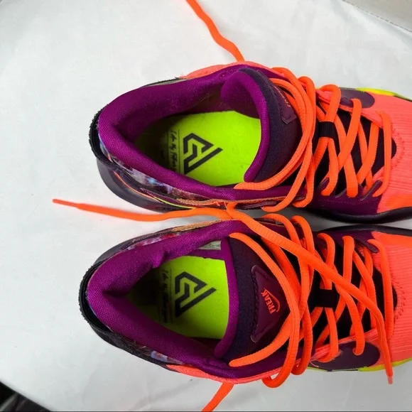 Nike Zoom Freak 2 Basketball Shoes Orange/Purple Sneakers  display picture 1